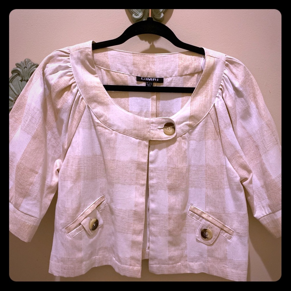 Adorable Dressy One Button Jacket/Top